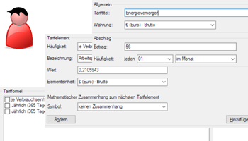 Individuelle Zusammenstellung von Tarifen